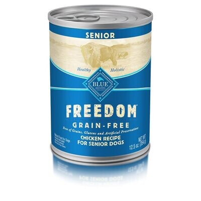 Blue Freedom Grain Free Senior Chicken for Dog-12.5oz - 鸡肉老年犬罐头