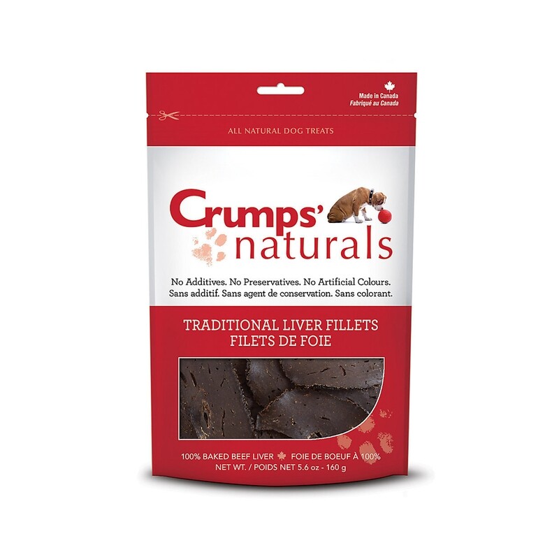 Crumps' Naturals Traditional Liver Fillets Dog Treat