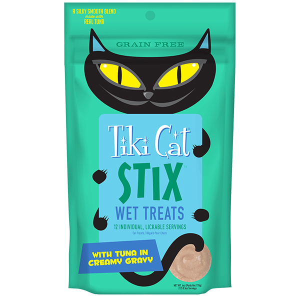 TikiCat Stix Tuna Mousse - 3oz - 猫猫吞拿鱼补水餐包(BB 20 MAR 2023 )