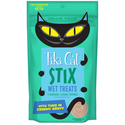 TikiCat Stix Tuna Mousse - 3oz - 猫猫吞拿鱼补水餐包