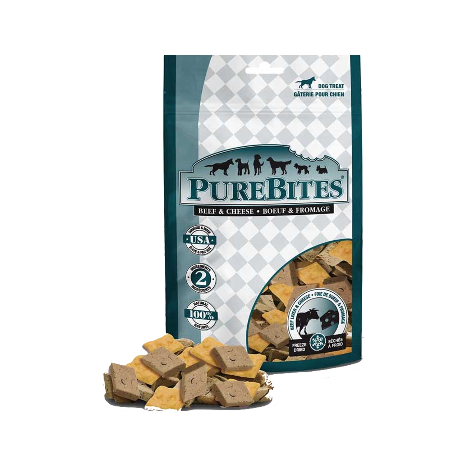 Purebites Beef Liver & Cheese Freeze Dried Dog Treat-120g - 牛肝&奶酪狗狗冻干