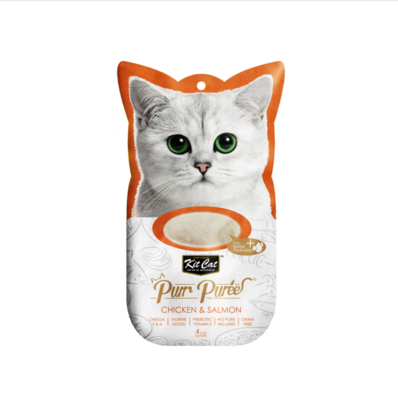 KitCat Purr Puree Cat Treats - Chicken & Salmon
