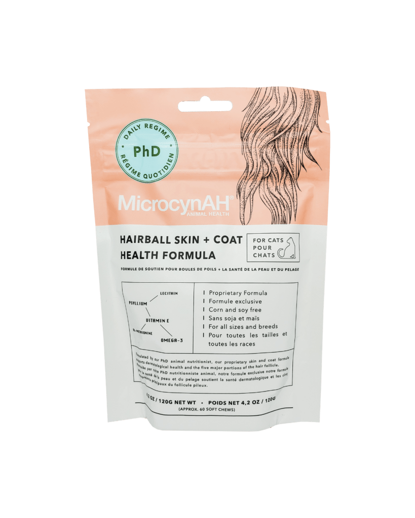 MicrocynAH Hairball Skin + Coat Formula for Cats