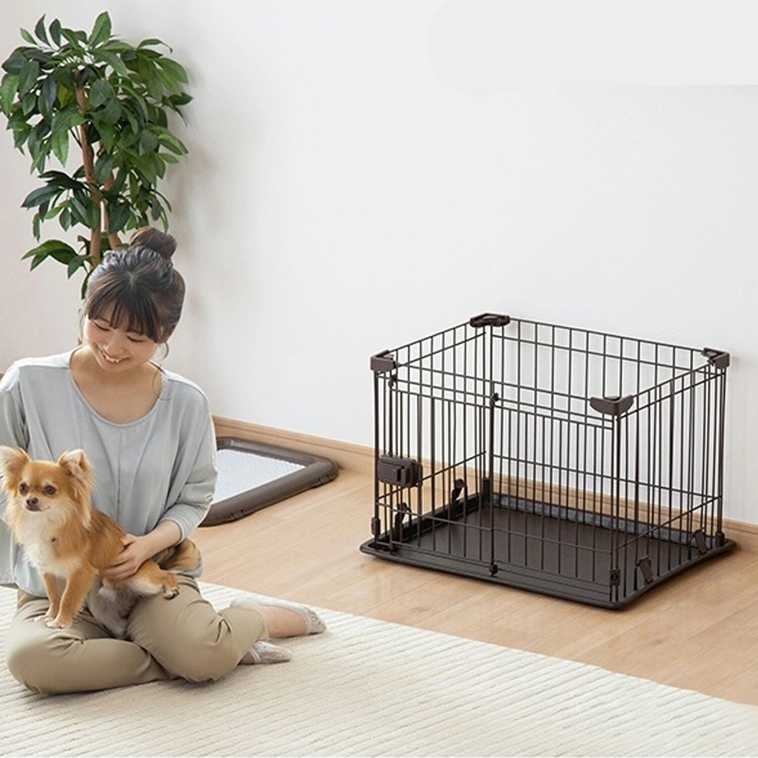 IRIS dog crate small and medium-sized dog enclosure with toilet pet cage - 爱丽丝狗狗围栏