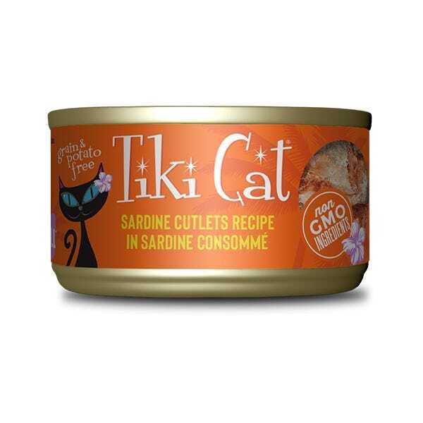 TikiCat Tahitian Grill Sardine Cutlets -2.8oz - 沙丁鱼肉猫罐头