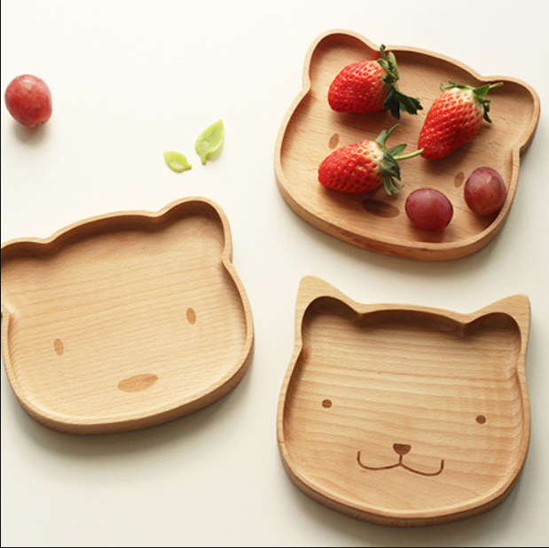 Japanese style solid wood dinner plate-Catty