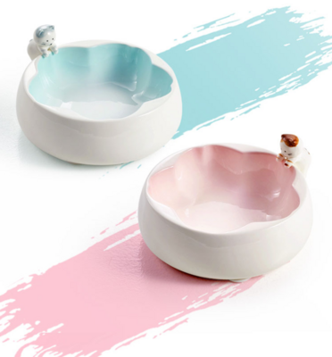 Cherry blossom ceramic bowl - 樱花宠物陶瓷碗