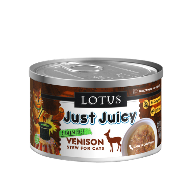 Lotus - Cat - Just Juicy Venison Canned Food-5.3oz 鹿肉猫猫罐头湿粮