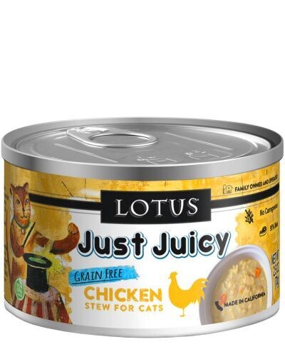 Lotus - Just Juicy 鸡肉肉猫猫罐头湿粮-5.3oz
