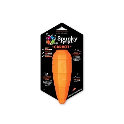Spunky pup TREAT HOLDING CARROT Dog Toy