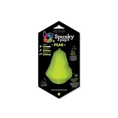 Spunky pup TREAT HOLDING PEAR Dog Toy