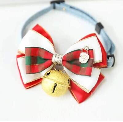 Christmas  Special Pet Collar - 项圈手工铃铛