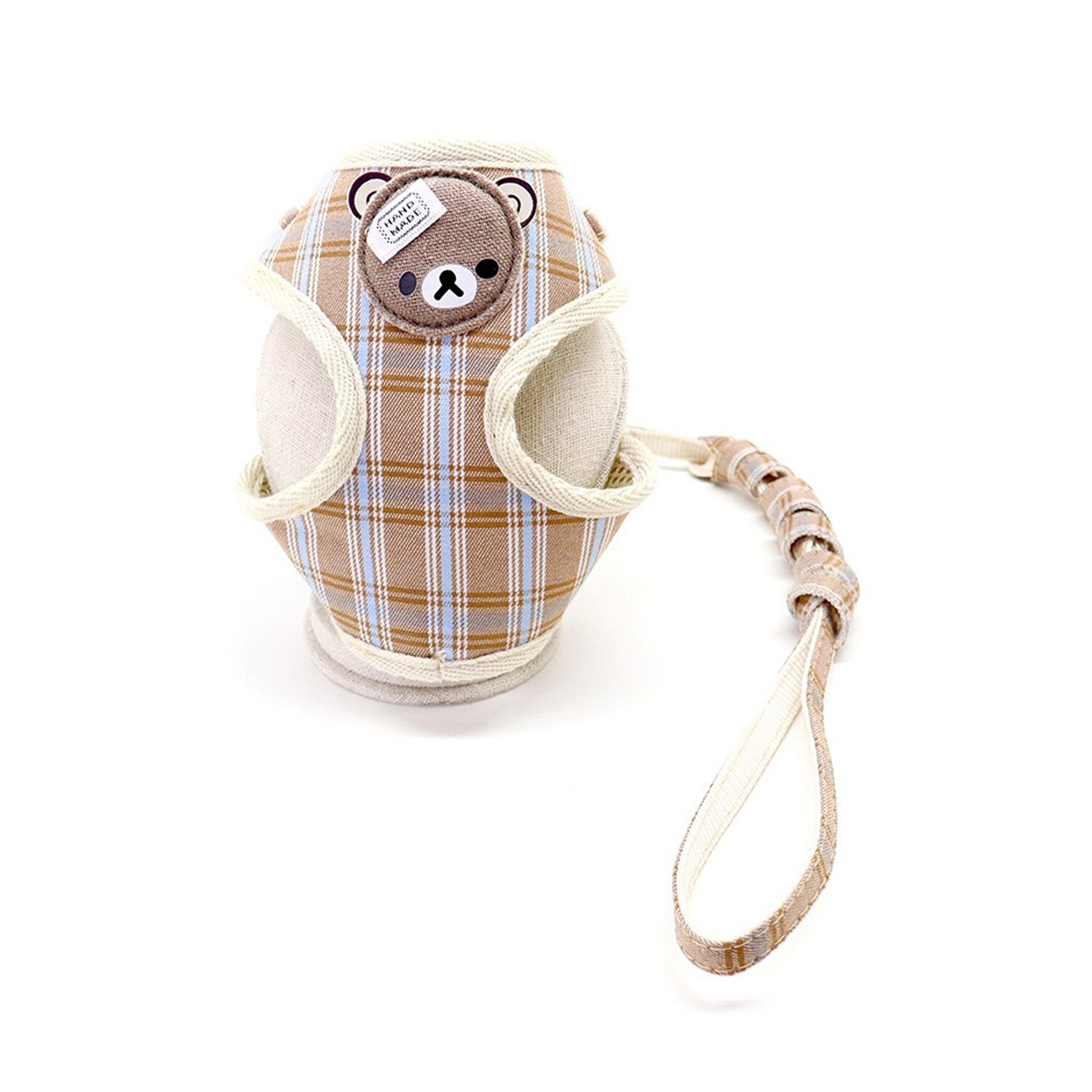 Plaid Bear nylon clip pull chest vest traction rope strap