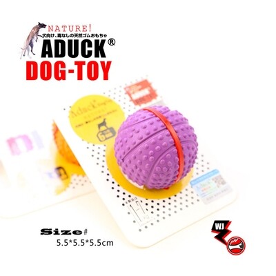 Aduck pet dog rubber toys audible bouncing ball / small basketball - 狗狗橡胶玩具发声弹力球