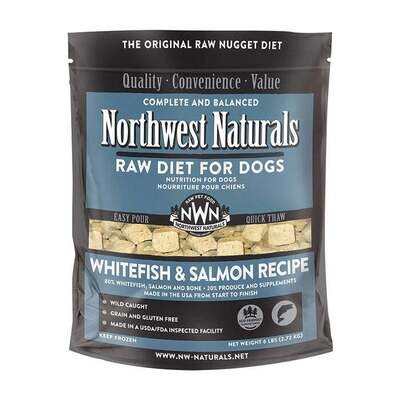 Northwest Naturals Frozen Nuggets Whitefish & Salmon - 6lb - 狗狗生骨肉 白鱼三文鱼