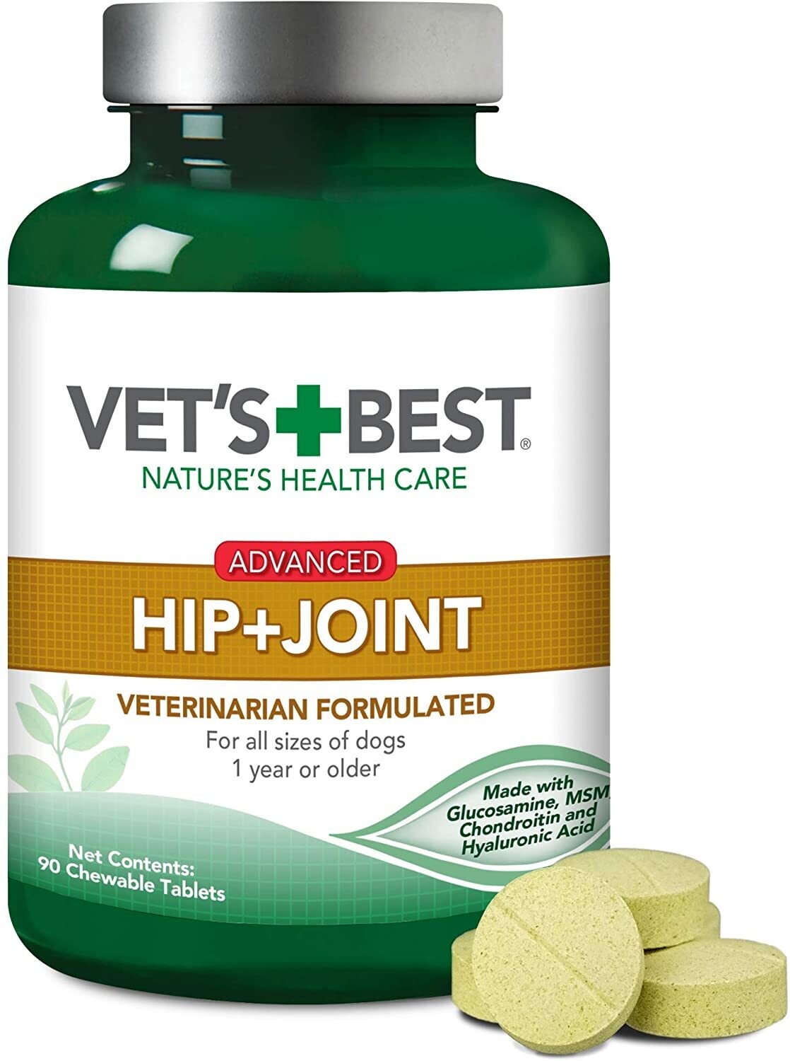 VETS BEST 绿十字加强版关节保健片 犬用 90 ct