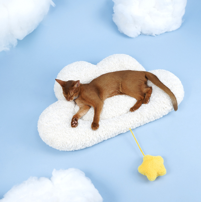 Zeze Cloud Cushion/ pet bed extra warm-云朵垫子宠物睡垫猫垫子狗垫秋冬款加厚保暖毛毯睡觉用地垫