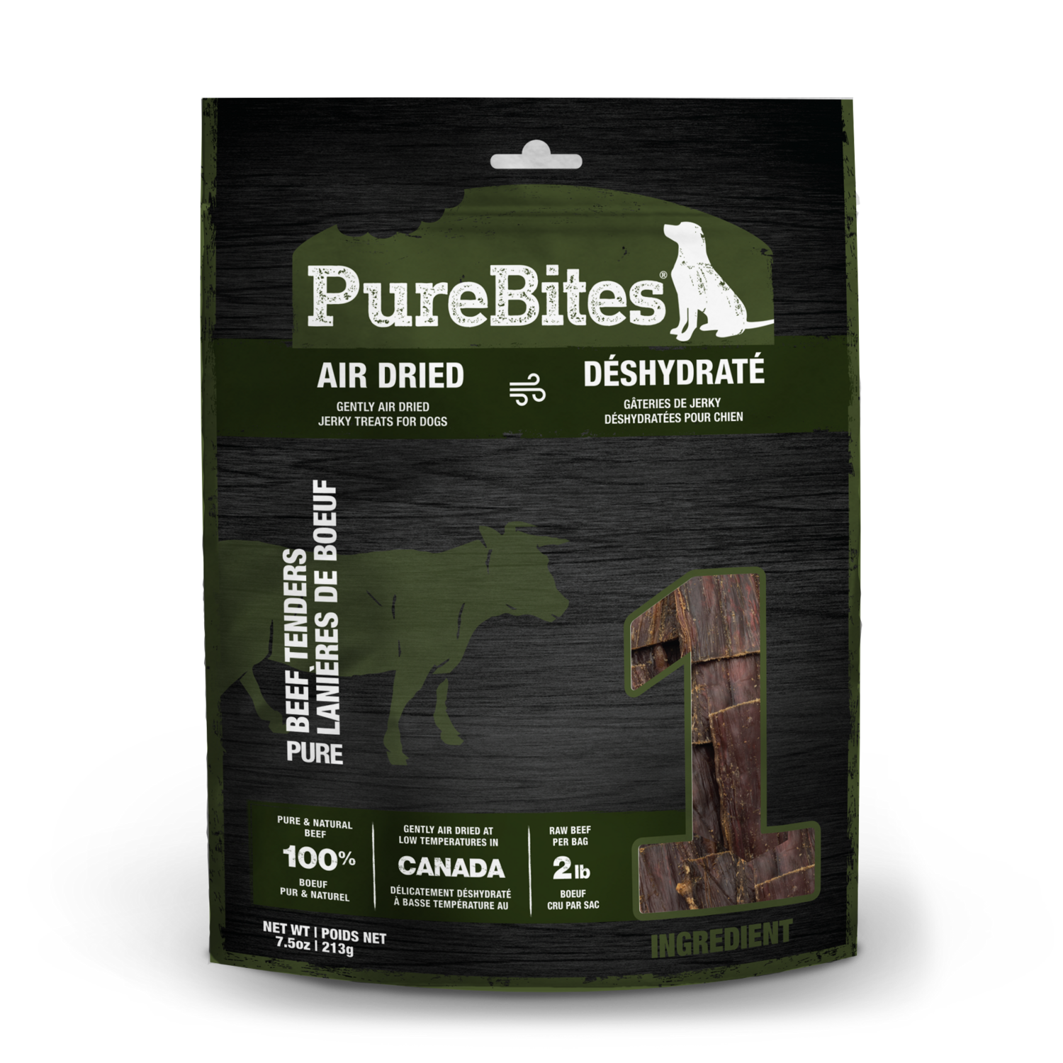 PUREBITES BEEF JERKY FOR DOGS - 213G