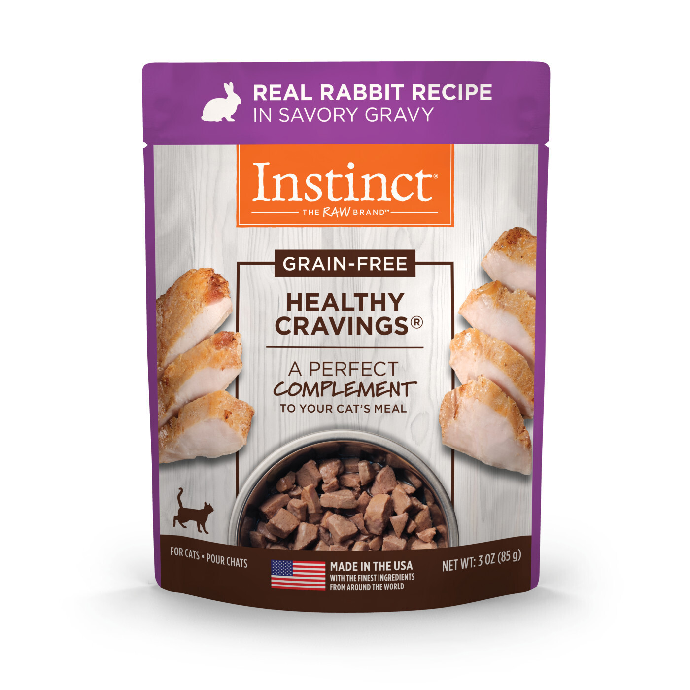 Instinct 健康能量包猫咪兔肉补充无谷餐包餐盒