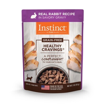 Instinct Healthy Cravings Real Rabbit Recipe Cat Wet Food - 3oz - 猫咪兔肉补充无谷餐包