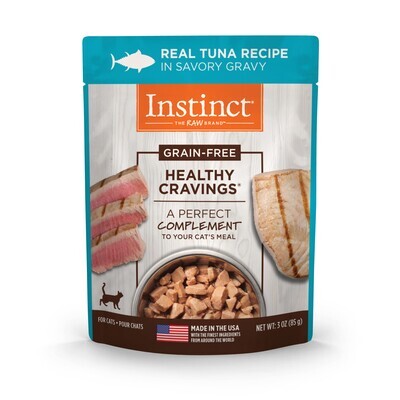 Instinct Healthy Cravings Real Tuna Recipe Cat Wet Food - 3oz - 猫咪吞拿补充无谷餐包