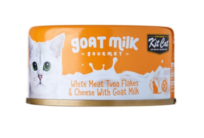 KitCat Goat Milk Cat Cans Tuna Flakes and Cheese with Goat Milk - 吞拿鱼芝士小奶猫