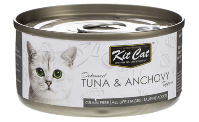 KitCat Deboned Tuna & Anchovy Toppers series-无骨吞拿鱼凤尾鱼伴餐系列罐头