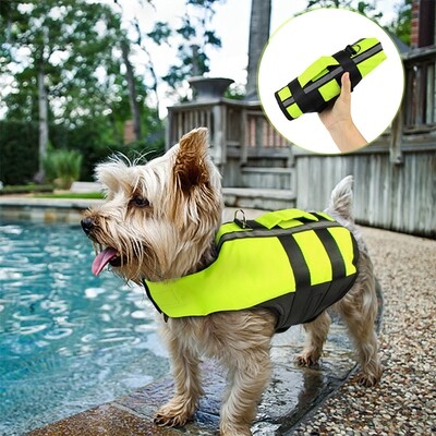 airbag life jacket can be inflatable folding dog outdoor convenient safety swimsuit - 狗狗户外便捷安全泳衣