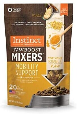 INSTINCT® DOG FOOD RAW BOOST MIXERS MOBILITY SUPPORT 5.5oz - 狗狗伴餐冻干粒
