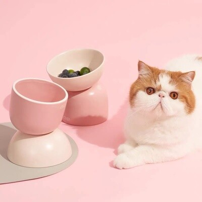 Makesure Pet ceramic double bowl set- 麻薯糖豆碗