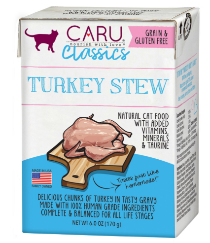 Caru Classic Turkey Stew Grain-Free Wet Cat Food ( BB 29 SEP 2023)