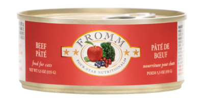 Fromm Four-Star Cat Can Food Beef Pate-5.5oz