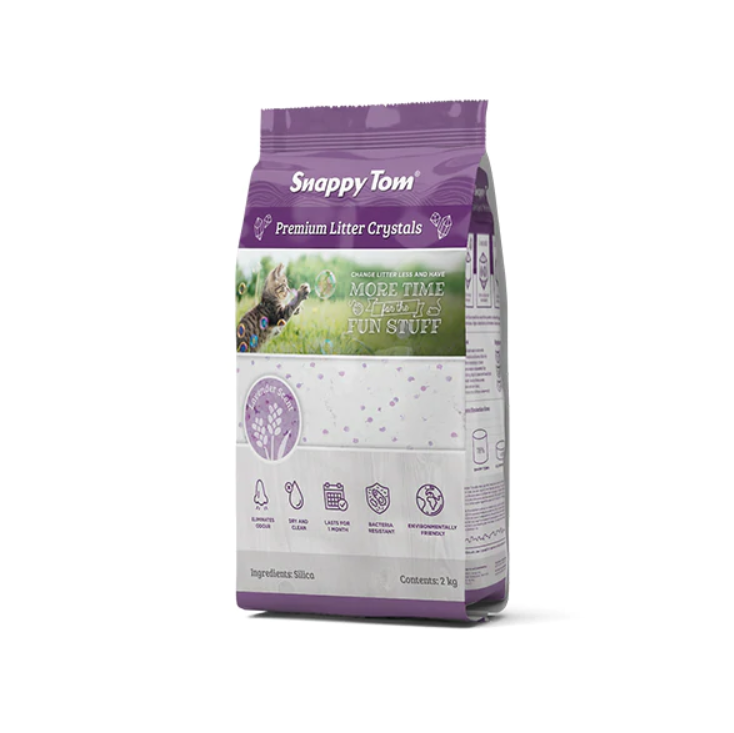 SNAPPY TOM CRYSTAL LITTER - LAVENDAR -SNAPPY TOM