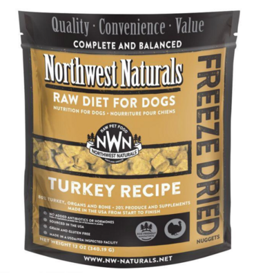 Northwest Naturals FD Turkey Nuggets for Dogs 12oz- 狗狗火鸡肉冻干饼
