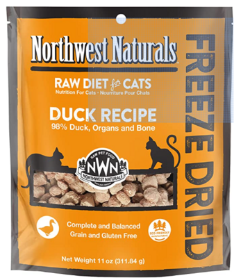 Northwest Natural  FREEZE-DRIED Duck NIBBLES FOR CATS 11oz 大西北鸭肉冻干猫粮
