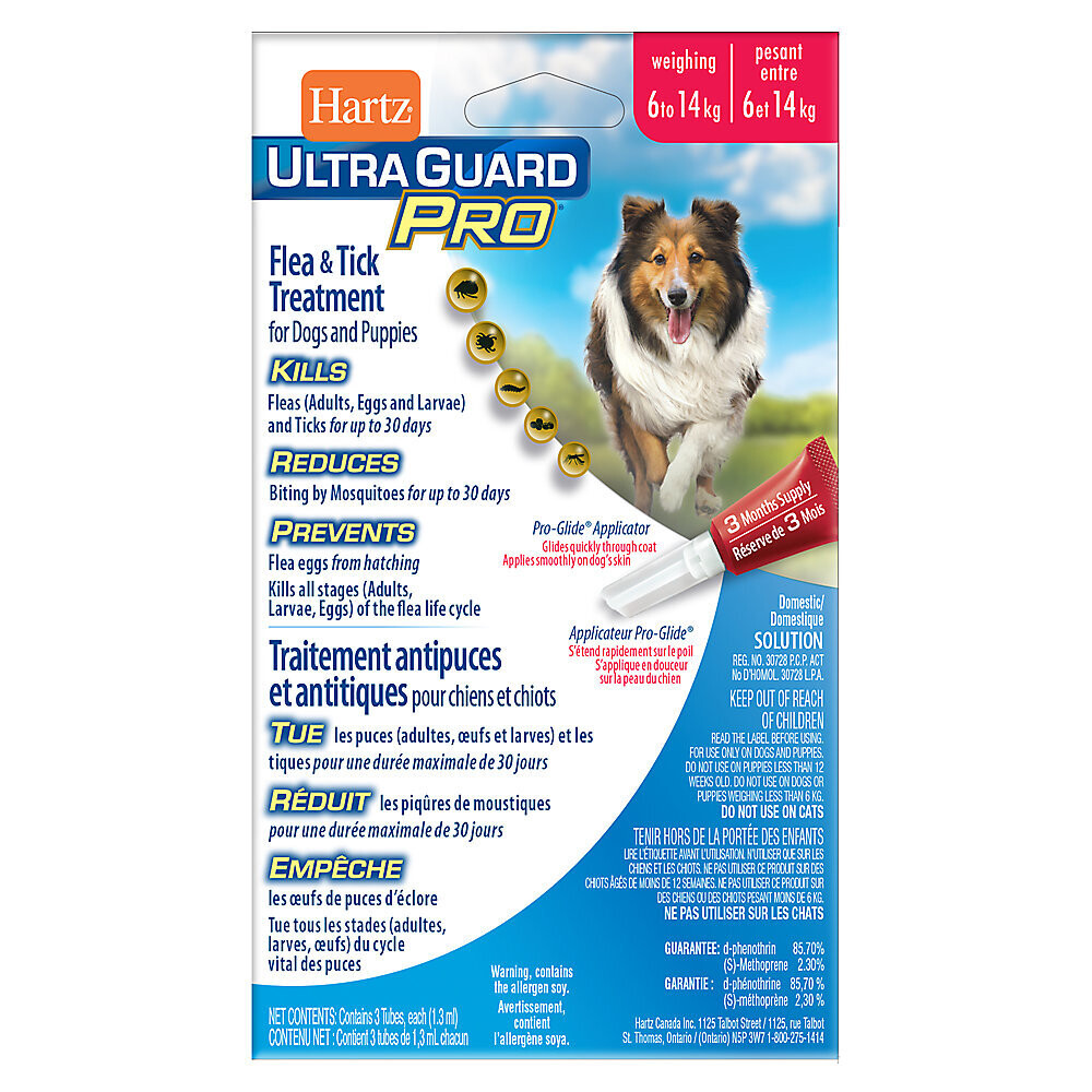 Hartz UltraGuard Pro Flea and Tick Treatment for Dog&Puppy 6-14kg