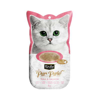 KitCat Purr Puree Cat Treats - Tuna & Salmon - 汤条猫零食-金枪鱼和三文鱼