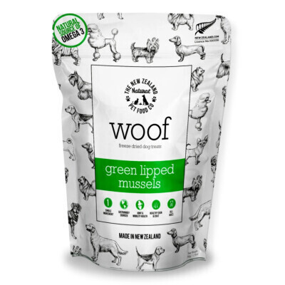 The NZ Natural Woof Green Lipped Mussel Treat 50g