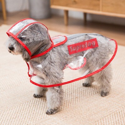 Hipidog Pet Raincoat - 反光条宠物防水防风雨衣