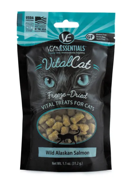 Vital Essentials Freeze Dried Cat Treats-Wild Alaskan Salmon