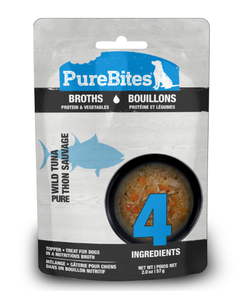 PureBites Tuna & Vegetables Broth Wet Treat Pouch for Dog