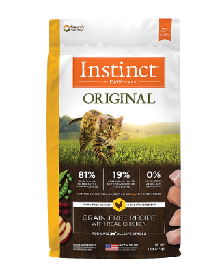 Instinct Original Grain Free Recipe with Real Chicken Natural Dry Cat Food - 鸡肉猫粮