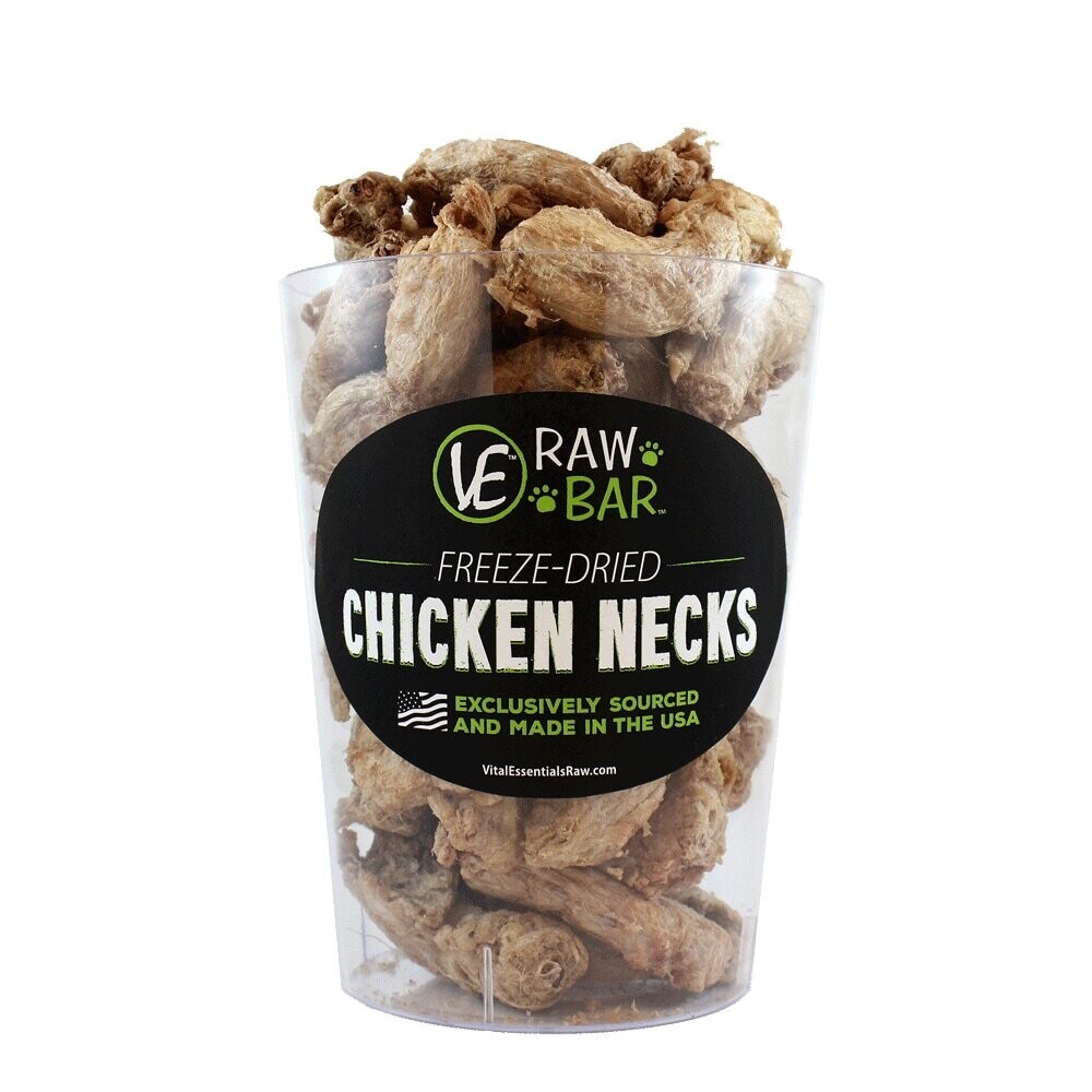 Vital Essentials Raw Bar Chicken Neck Freeze-Dried Dog Treat, 1-count