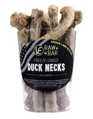 Vital Essentials Raw Bar Freeze-dried Duck Neck Dog Treats