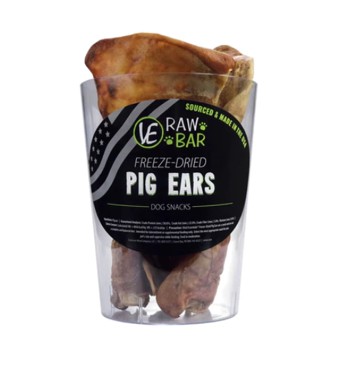 Vital Essentials Pig Ears Freeze-Dried Dog Treats, 1-count - 冻干猪耳狗零食