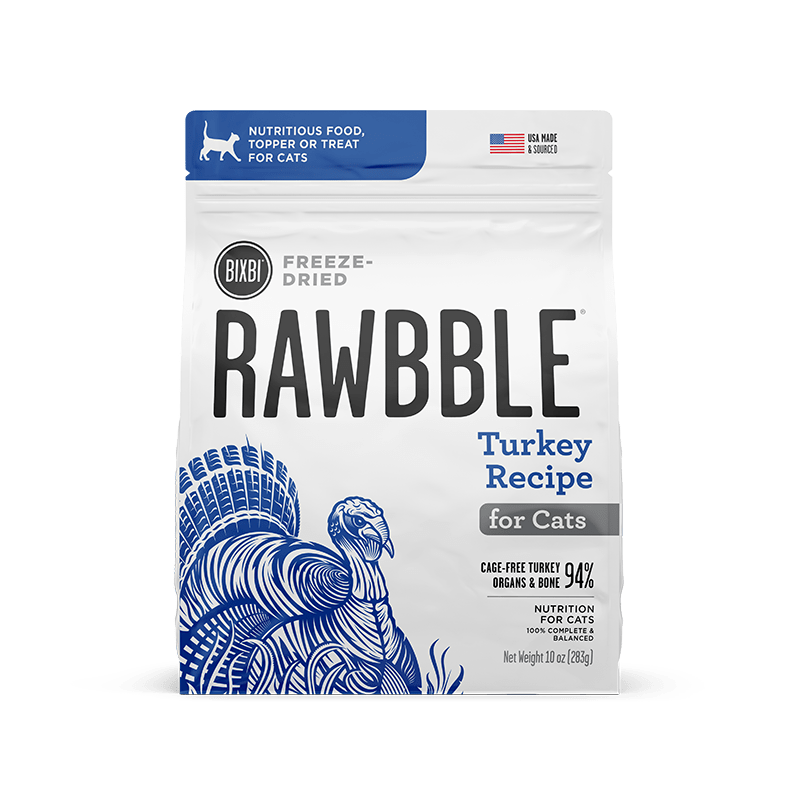 Bixbi Rawbble - Freeze Dried - Turkey Recipe For Cats