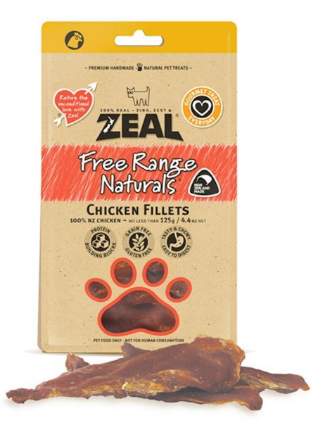 Zeal 100% Natural Pet Treats - Chicken Breast Fillet - 新西兰纯天然鸡胸肉宠物零食