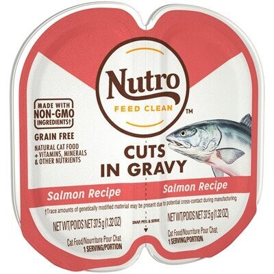 Nutro Perfect Portions Cat Cuts in Gravy Salmon Recipe - 2.65 oz 三文鱼猫咪餐盒