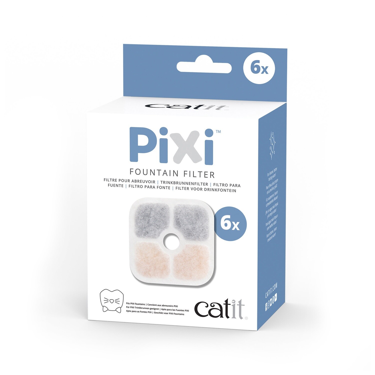 Catit Pixi Fountain Filter Cartridge 6pk