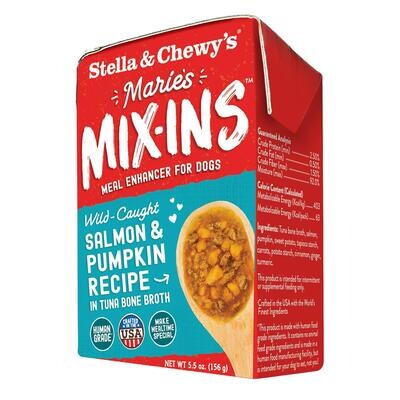 Stella & Chewy's Marie's Mix-Ins Salmon & Pumpkin Wet Food for Dog-5.5oz